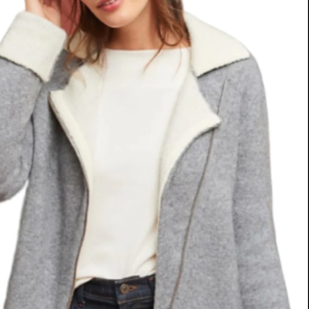 Anthro Asymmetrical Moto Jacket - Picture 2 of 9